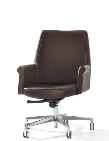 Кресло MILANI ANDY, кожаное, для посетителей и переговоров