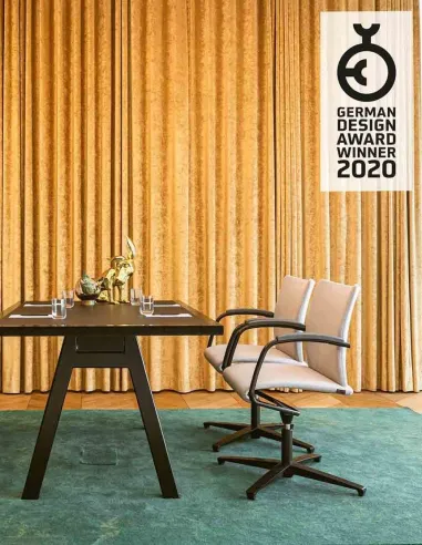 Конференц кресло ZÜCO VISITARE (VR 0852), для переговоров и посетителей, кожаное