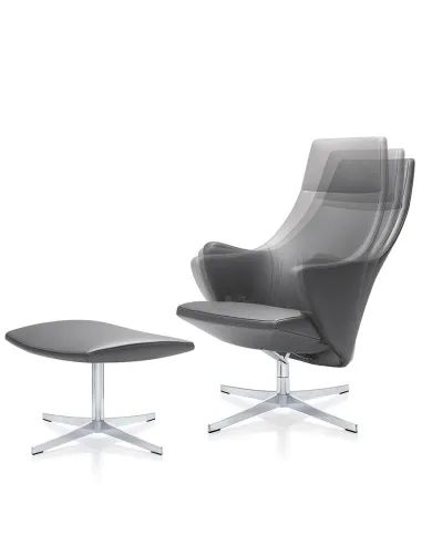 Кресло ZÜCO 4 PLUS RELAX (AA0862), кожаное, лаундж, для руководителя