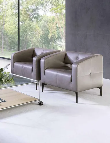 Кресло ZÜCO DESTINO (DE0821), кожаное, мягкое, для посетителей