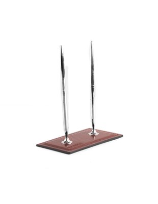 Подставка для двух ручек, кожа Cuoietto 2