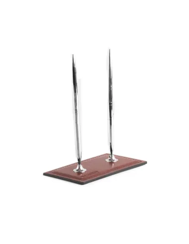 Подставка для двух ручек, кожа Cuoietto