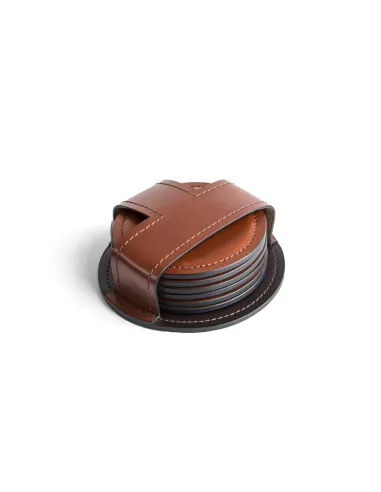 Набор костеров (130х45мм), кожа Full Grain