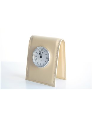 Подставка с часами, циферблат 85мм, кожа Full Grain/Cuoietto