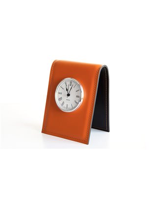Подставка с часами, циферблат 85мм, кожа Full Grain/Cuoietto 2