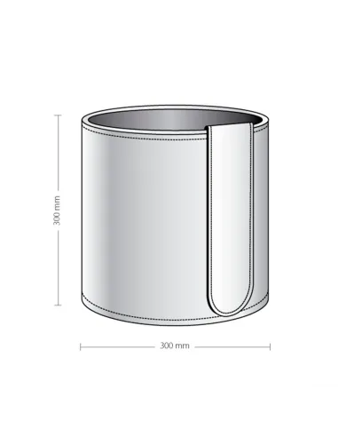 Корзина для мусора h30, кожа Cuoietto