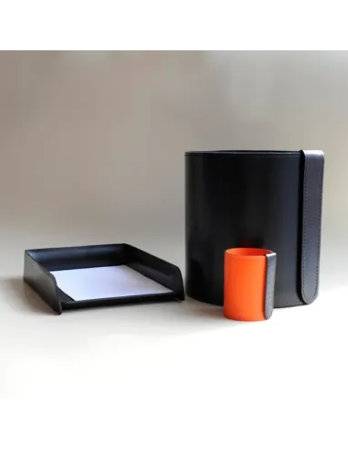 Корзина для мусора h30, кожа Cuoietto