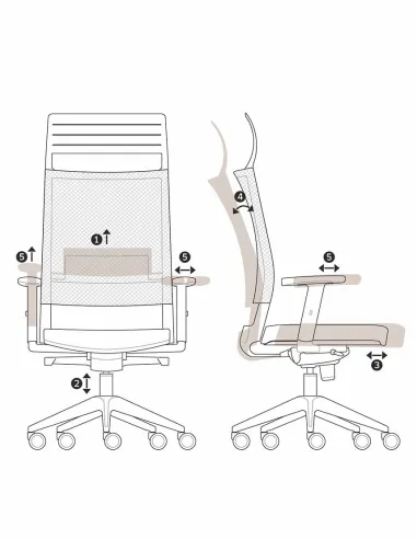 Кресло VAGHI EXPO.15 EX, для руководителя, эргономичное - цена Киев, Харьков, Днепр, Одесса, Львов, Черкасы