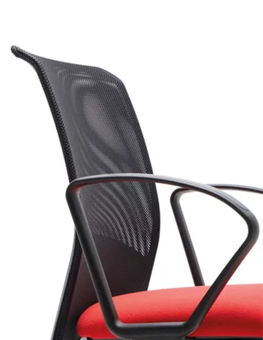 Кресло VAGHI BURSA RETE GUEST, для посетитетелей, на полозьях