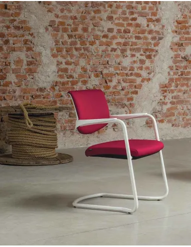 Кресло VAGHI MOREA COMFORT GUEST, для посетитетелей, белый корпус - цена Киев, Львов, Харьков, Днепр, Черновцы, Одесса