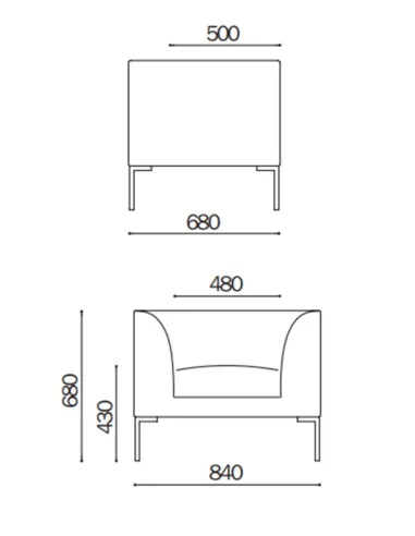 Кресло посетителя VAGHI ALIAS SOFT, мягкое, для ожидания и отдыха