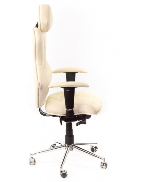Кресло для руководителя, ортопедическое Kulik System Royal бежевое