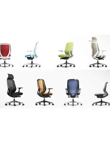 Кресло OKAMURA SYLPHY EXTRA HIGH BLACK BLUE GREEN для руководителя - цена Киев, Днепр, Харьков, Львов, Винница, Украина