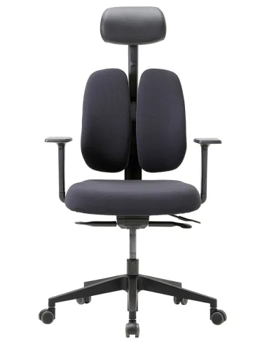 Кресло DUOREST GOLD D2500G-DAS BLACK, ортопедическое, цвет черный