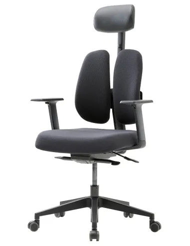 Кресло DUOREST GOLD D2500G-DAS BLACK, ортопедическое, цвет черный