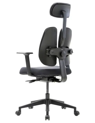 Кресло DUOREST GOLD D2500G-DAS BLACK, ортопедическое, цвет черный