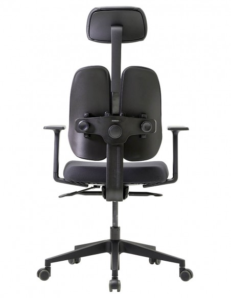 Кресло DUOREST GOLD D2500G-DAS BLACK, ортопедическое, цвет черный