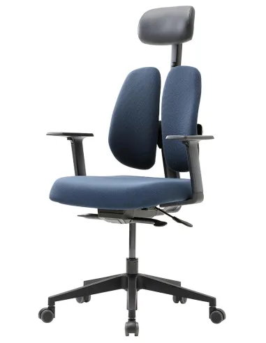 Кресло DUOREST GOLD D2500G-DAS DEEP BLUE, ортопедическое, синий цвет