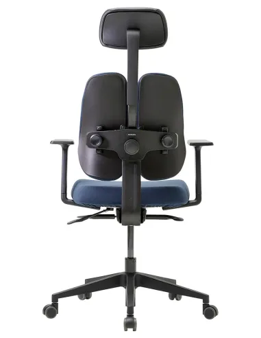 Кресло DUOREST GOLD D2500G-DAS DEEP BLUE, ортопедическое, синий цвет