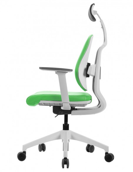 Кресло DUOREST D2 WHITE/GREEN, ортопедическое