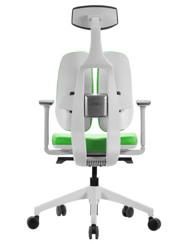 Кресло DUOREST D2 WHITE/GREEN, ортопедическое