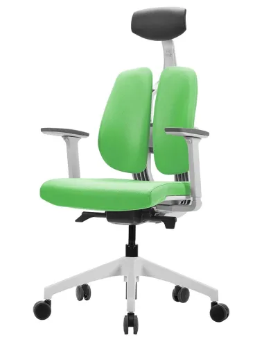 Крісло DUOREST D2 WHITE/GREEN, ортопедичне - ціна Київ, Одеса, Дніпро, Запоріжжя, Львів, Харків, Вінниця, Чернівці