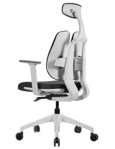 Крісло DUOREST D2 WHITE/GREY, ортопедичне