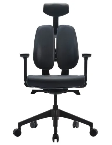 Кресло DUOREST D2 BLACK/GREY, ортопедическое