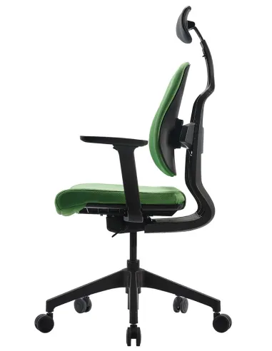 Кресло DUOREST D2 BLACK/GREEN, ортопедическое