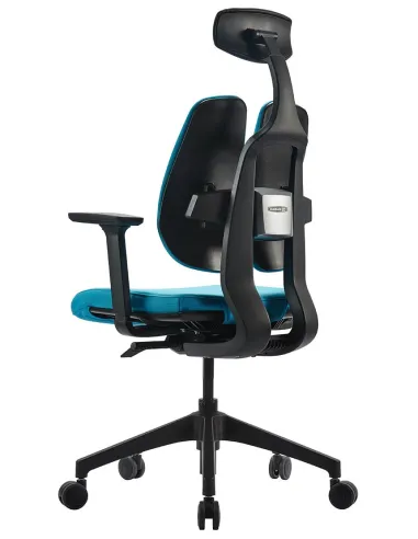 Крісло DUOREST D2 BLACK/BLUE, ортопедичне