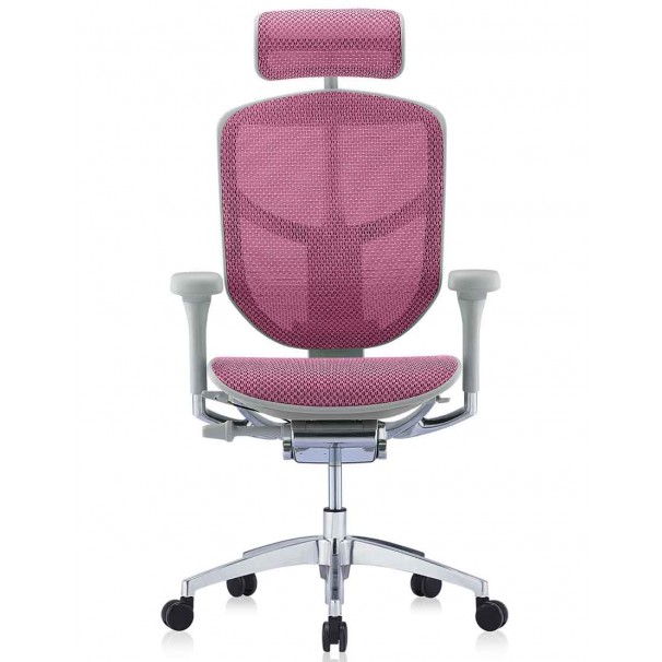 Крісло ENJOY ELITE 2 (EJE2-AG-HAM-5D-L, сітка T-168-B5 Pink), ергономічне