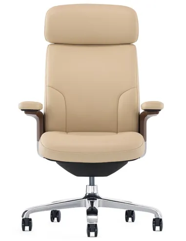 Крісло ROVER FK006-A для керівника, шкіряне, бежеве