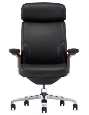 Крісло ROVER FK006-A для керівника, шкіряне, чорне 2