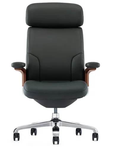 Кресло ROVER FK006-A для руководителя, кожаное, зеленое