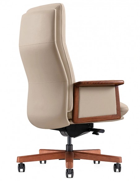 Кресло PULMANN A2262 для руководителя, кожаное, бежевый цвет