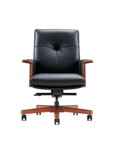 Кресло PULMANN A2262 для руководителя, кожаное, черный цвет - цена Киев, Днепр, Одесса, Харьков, Львов