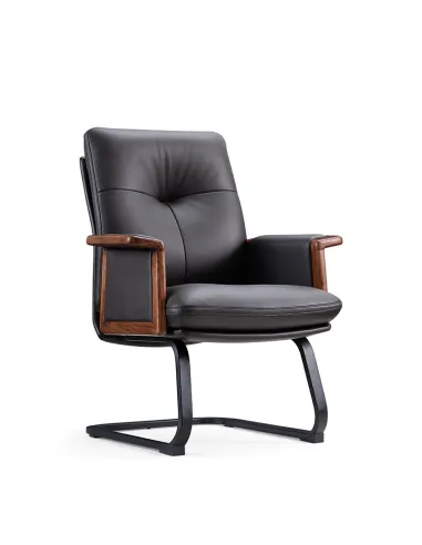 Кресло PULMANN A2262 для руководителя, кожаное, черный цвет - цена Киев, Днепр, Одесса, Харьков, Львов