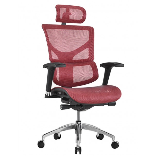 Кресло EXPERT SAIL ART (SASM01), эргономичное, цвет красный