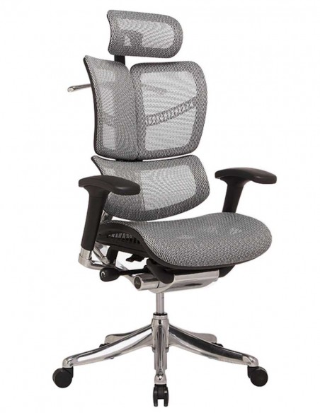 Кресло EXPERT FLY (HFYM01) для руководителя, ортопедическое, серо-черный
