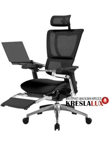 Кресло Mirus-Ioo черное - Купить компьютерное эргономичное кресло для руководителя, черного цвета. Цена в Киеве, Харькове, Днепр