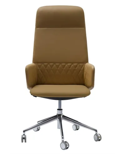 Кресло QUINTI SEDUTE DEEP DIAMOND для руководителя, кожаное