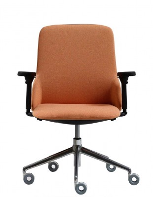 Кресло QUINTI SEDUTE DEEP MANAGERIAL, черный корпус, алюминиевая крестовина 2