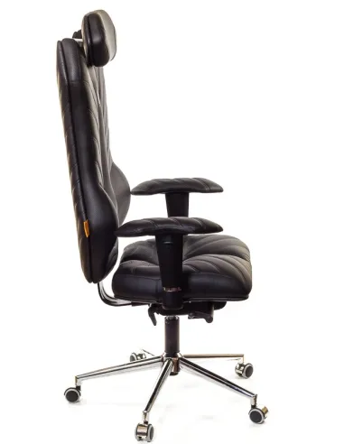 Кресло для руководителя, ортопедическое Kulik System Monarch черное