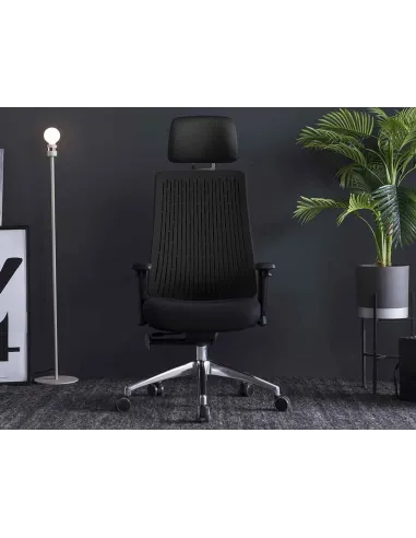 Крісло COMF-PRO TRULY BLACK, ергономічне, з підголівником - ціна в Києві, Дніпрі, Одесі, Харкові, Львові