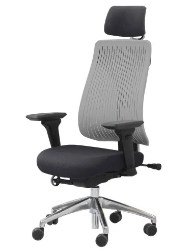 Кресло COMF-PRO TRULY GREY, эргономичное, с подголовником - цена в Киеве, Харькове, Одессе, Днепре, Львове