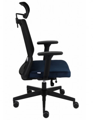 Кресло GROSPOL COCO BS HD BLACK, для оператора 2