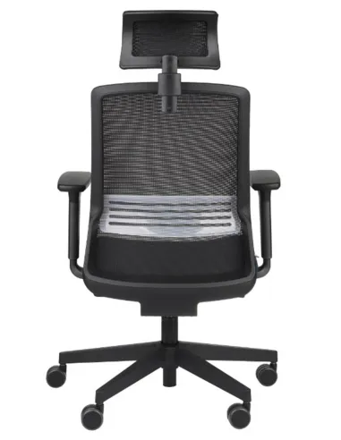 Кресло GROSPOL COCO BS HD BLACK, для оператора