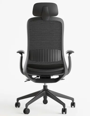 Крісло KRESLALUX BELLA BHD BLACK, ергономічне, з підголовником - купити Київ, Харків, Дніпро, Одеса, Львів