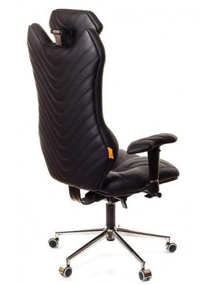 Кресло для руководителя, ортопедическое Kulik System Monarch черное