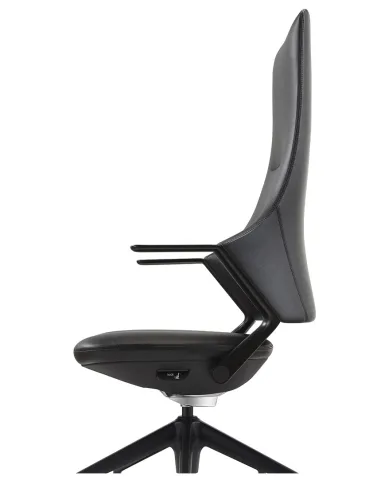 Кресло BALLET FK011-A для руководителя, кожаное, черный цвет - цена  Киев, Днепр, Одесса, Львов,  Харьков